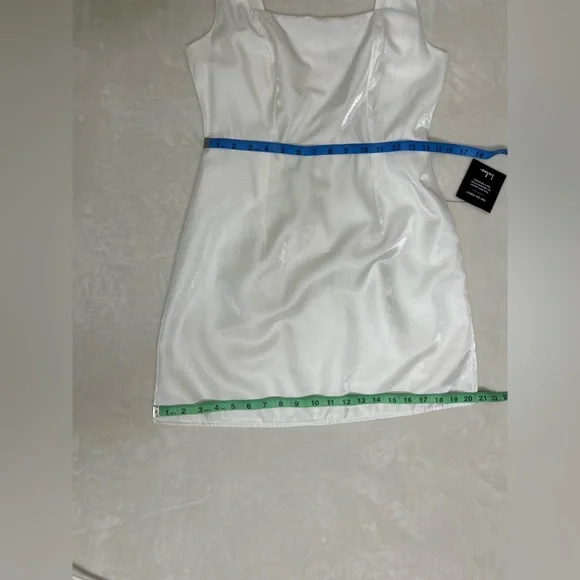 Lulu's White Square Neck Sleeveless Mini Dress - Picture 9 of 13